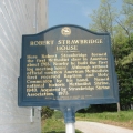 Plaque at the Strawbridge Shrine
