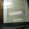 Original letter of John Wesley at the Lovely Lane United Methodist Church